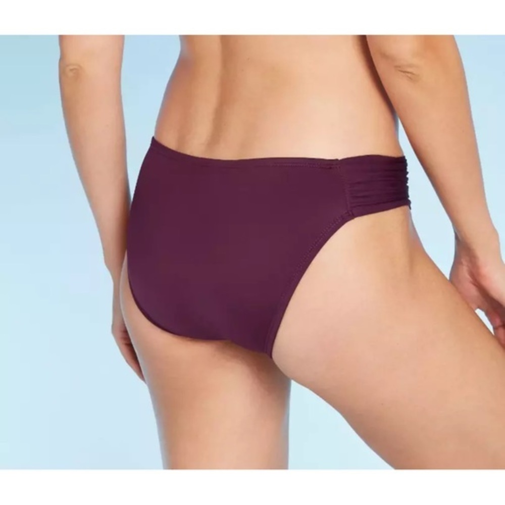 ⭐️Kona sol women’s tab sides ruched Hipster bikini - Picture 2 of 3
